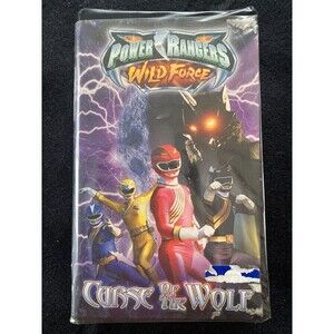 Power Rangers Wild Force: Curse of the Wolf VHS Tape 2002 Classic Animated Film